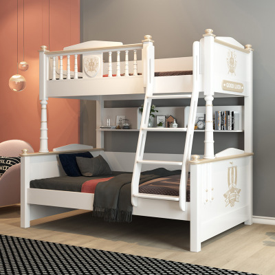 Light extravagance children On the bed double-deck bed adult Bunk bed Girl The mother bed Bunk beds Wooden bed multi-function