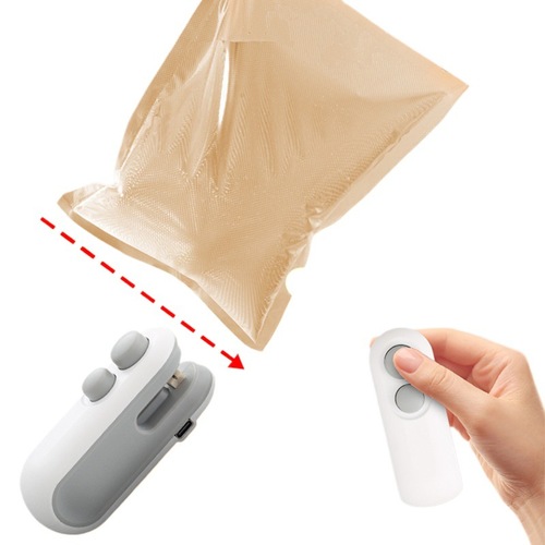 Small Handheld Household Charging Heat Sealer for Plastic Snack Bags, Compact Portable Hot Sealing Machine