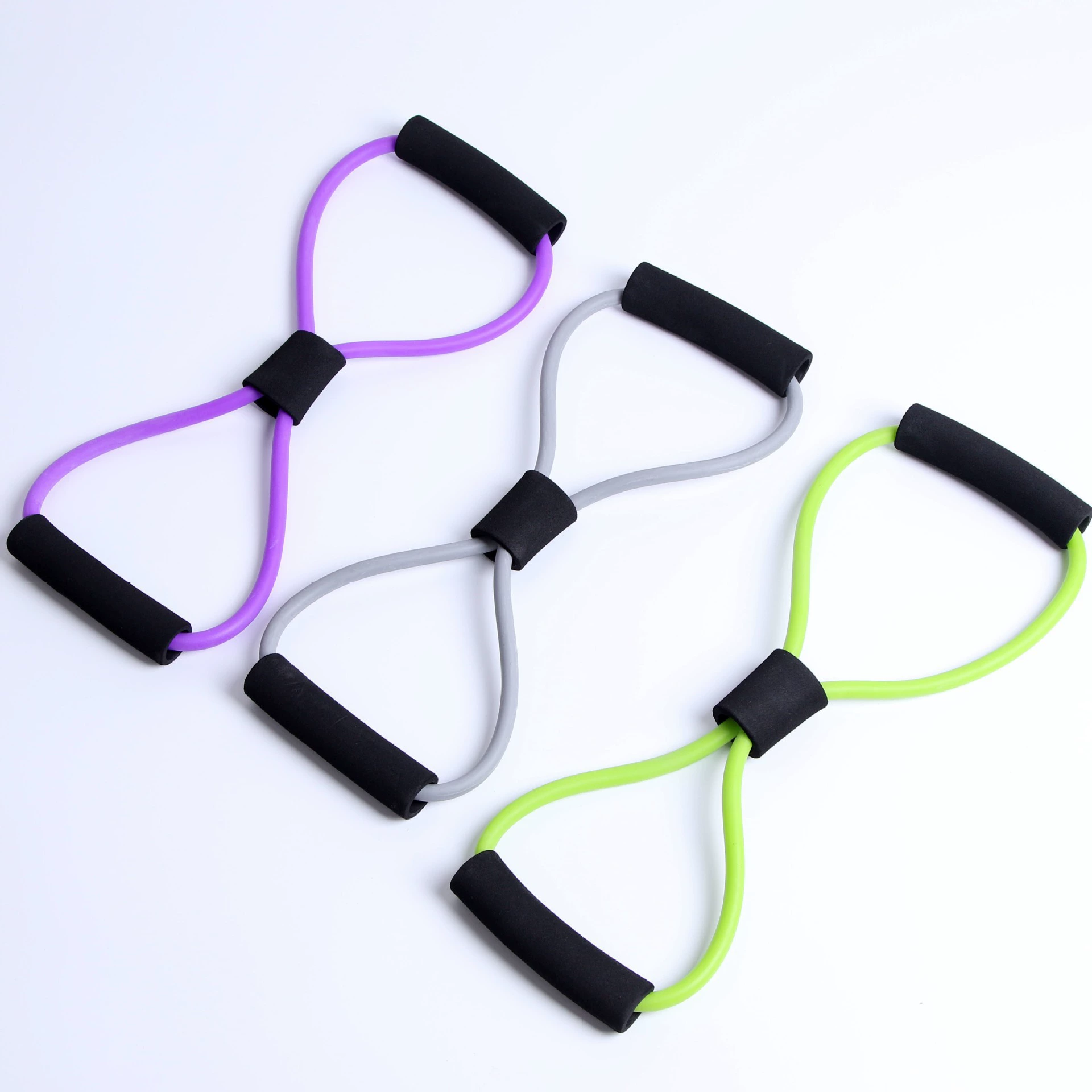 Новый 8-символьный надвижитель для домашнего фитнеса Регулируемый расширитель груди Йога тянуть веревку