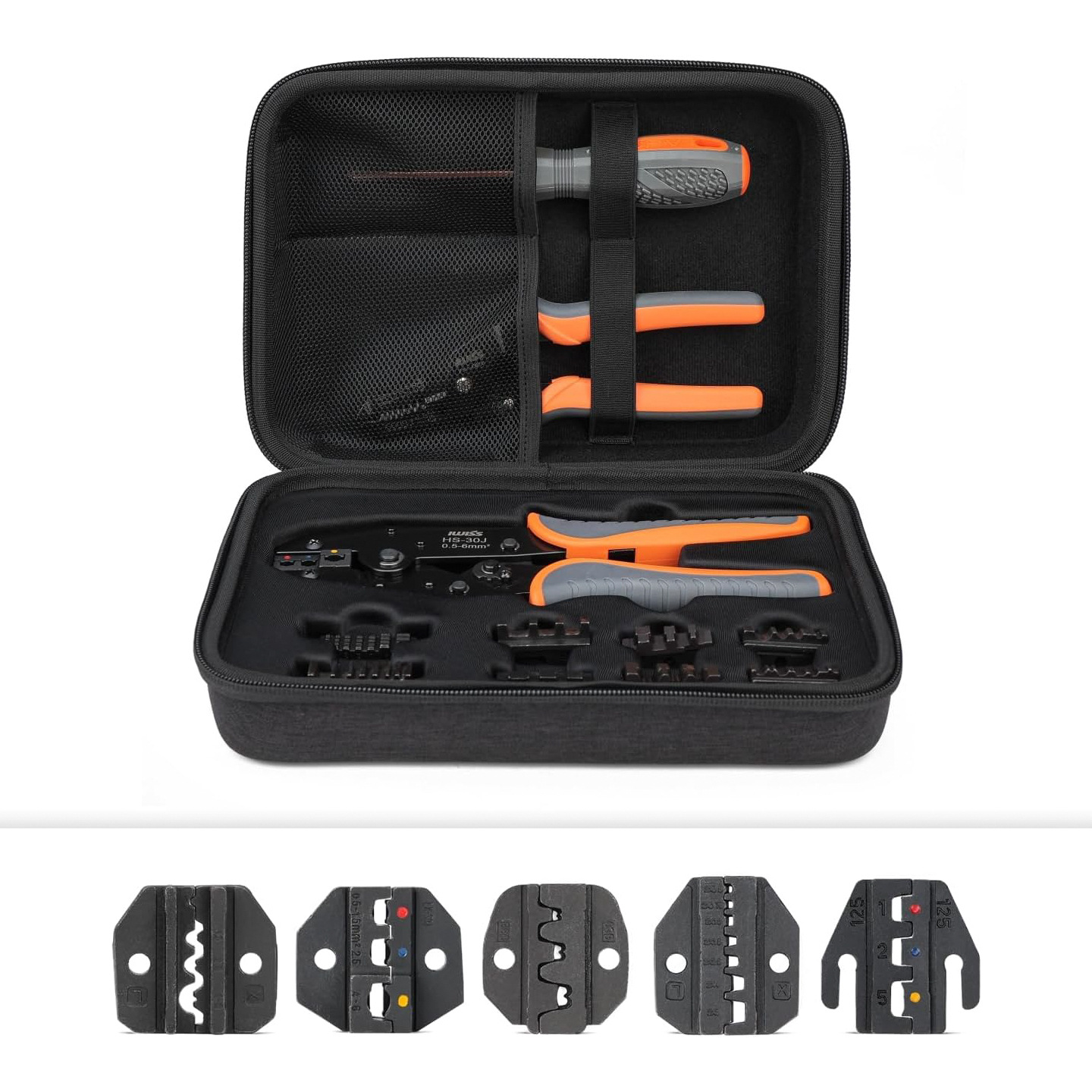 出口型换钳头压线钳套装 多功能电工OT/UT插片插簧管型端子压线钳