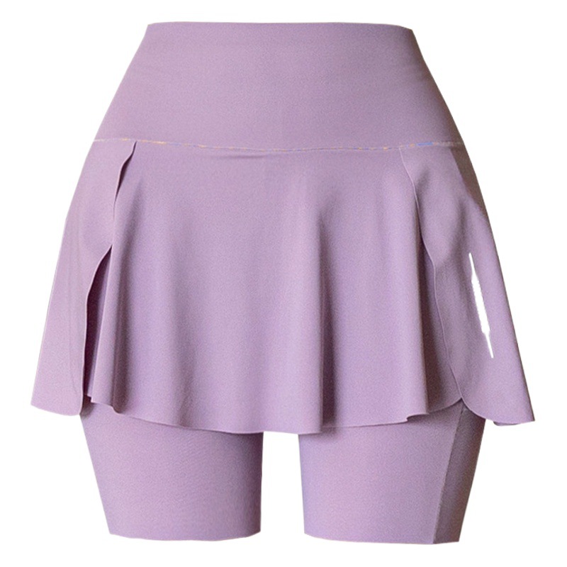 100kg Fake Two-Piece Skirt Pants with Extra Large Pockets, Worn as Outerwear, Three-Quarter Yoga Pants, Southeast Asian Cross-Border Plus-Size Tennis Skirt for Summer