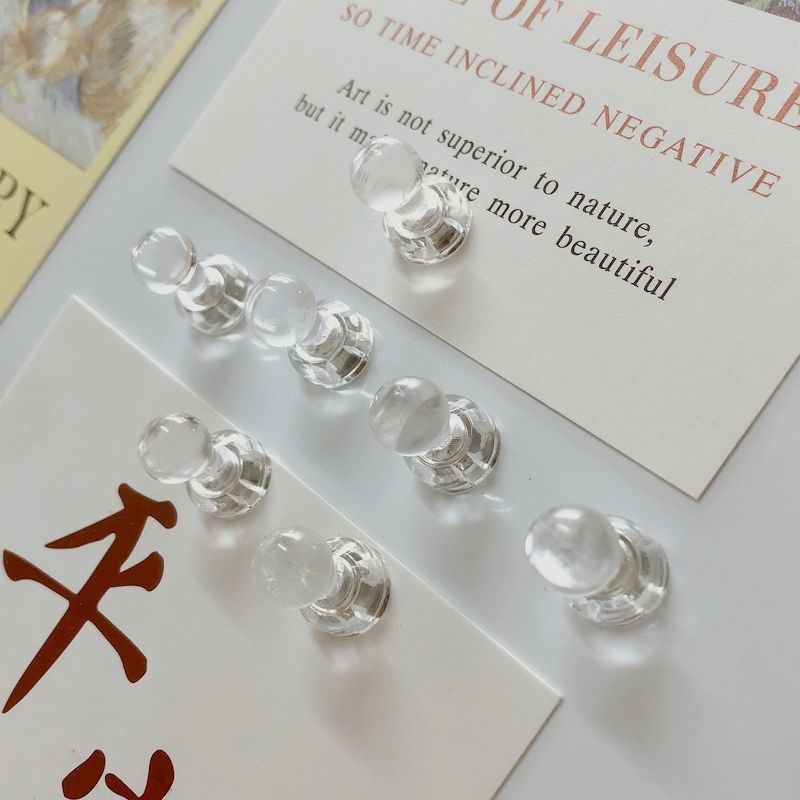 透明强磁图钉冰箱贴贴亚克力磁性黑板报照片图画固定贴冰箱留言贴|undefined