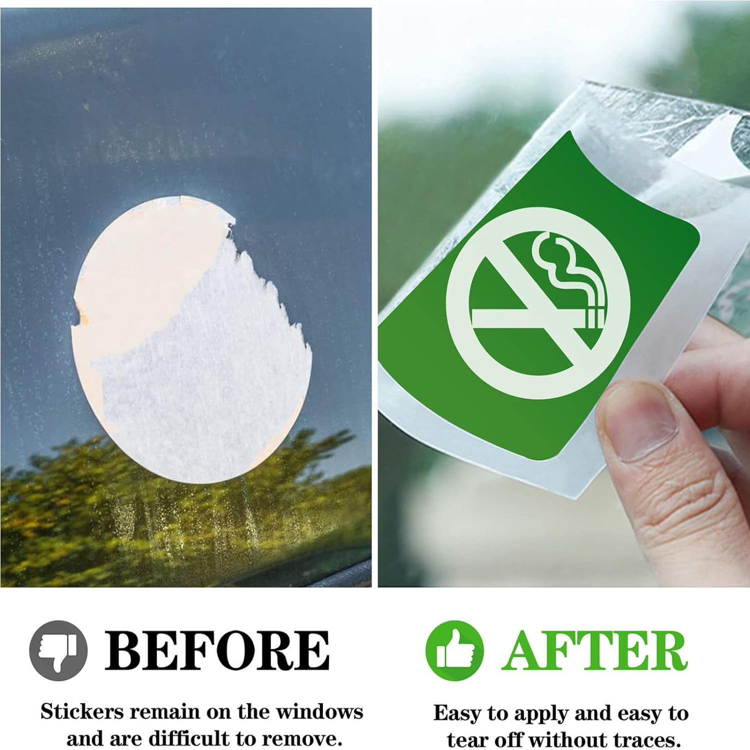 Transparent Electrostatic Sticker For Car Windshield, No Glue Sticker For Window Inspection Pass Holder_voghion.com