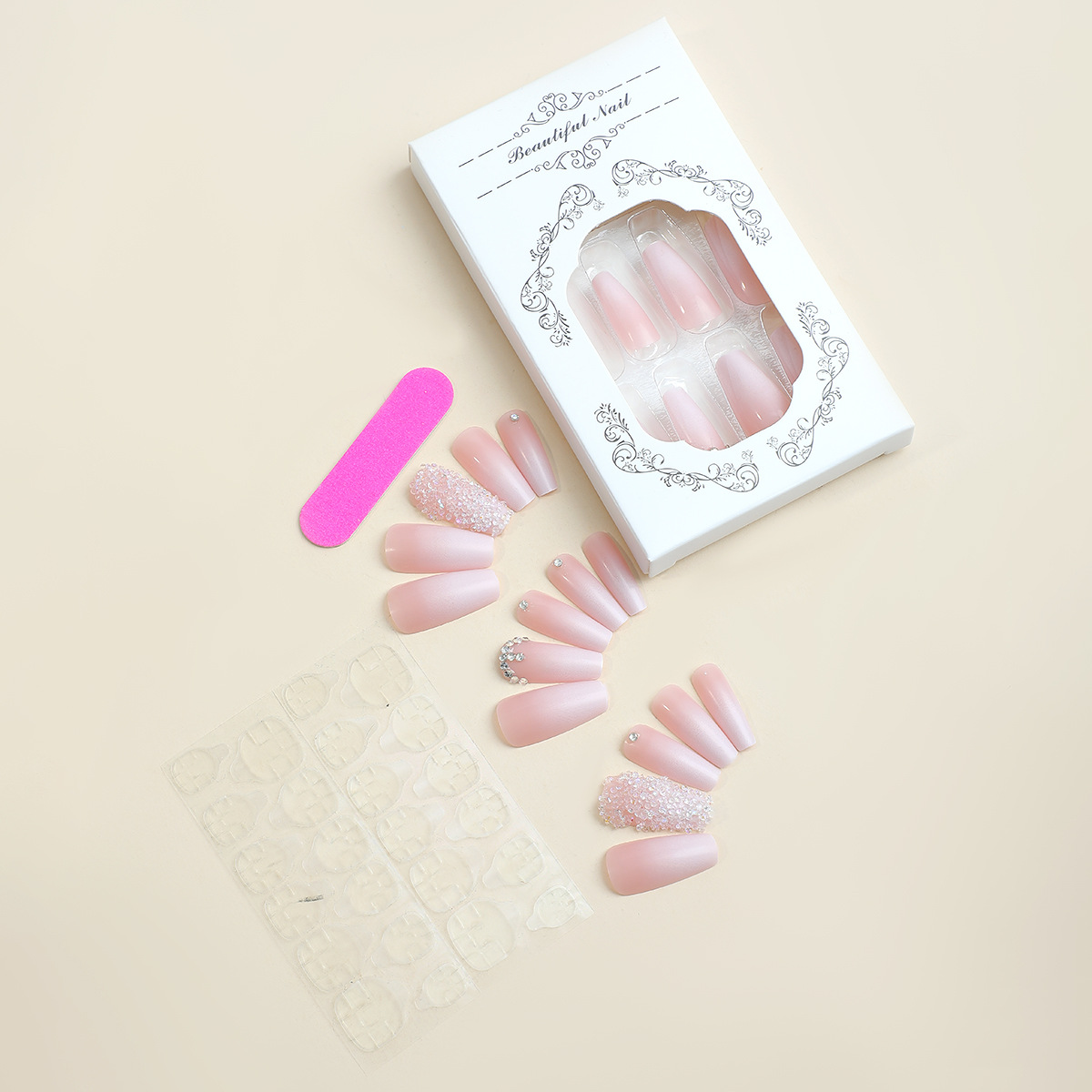 Solid Color Plastic Press-on Nails display picture 4