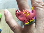 Динозавр, кольцо из ПВХ