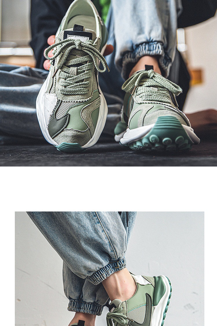 men's 2026 New Spring Breathable Niche "dissolved" Dad Shoes, Youth Sports Mesh "Forrest Gump" Trendy Shoes_vogvips.com