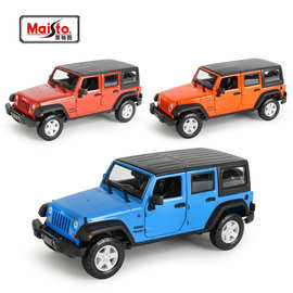 美驰图原厂1:24吉普JEEP牧马人模型四门版车模仿真合金汽车模型