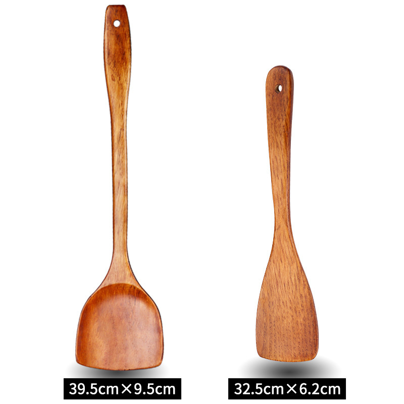 Cuchara de madera cuchara de sopa doméstica cuchara de mango largo cuchara de madera cuchara de arroz cuchara