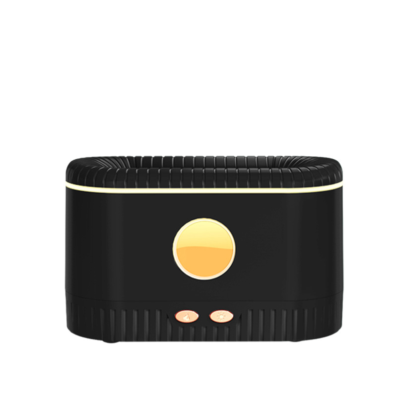 Transfronterizo nuevo colorido llama máquina de aromaterapia hogar dormitorio ultrasónico fragancia aerosol automático aceite esencial máquina de aromaterapia