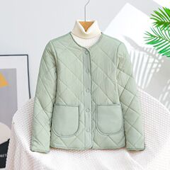 秋冬羽絨棉服內膽女短款加絨加厚保暖內搭棉衣打底內穿小棉襖外套