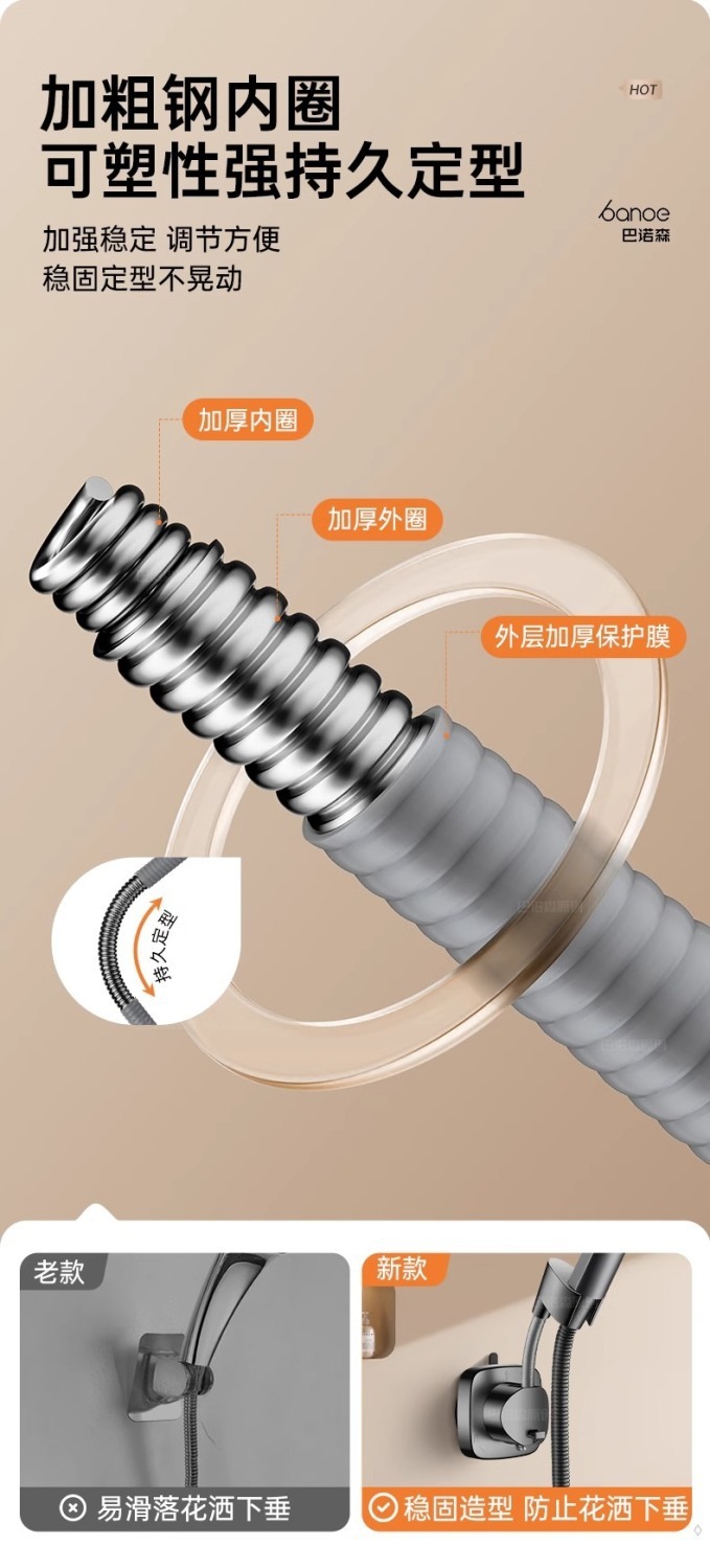 Universal suction cup showerhead bracket, a no-drilling nozzle fixing wonder, suction cup type movable nail hanging base undefined