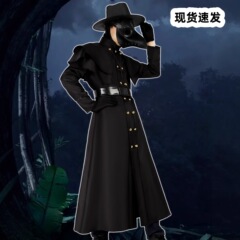 万圣节瘟疫医生cos服装暗黑死神乌鸦鸟嘴面具二次元动漫cosplay服