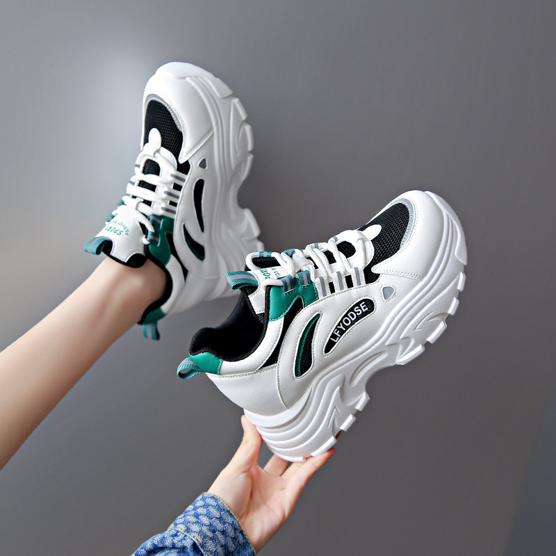 Women's Dad Shoes 2026 Spring and Autumn New Style Sports Casual Shoes with Hidden Height Increase Platform Thick Sole Women's Shoes Wholesale in Stock Women's Dad Shoes 2026 Spring and Autumn New Style Sports Casual Shoes with Hidden Height Increase Platform Thick Sole Women's Shoes Wholesale in Stock