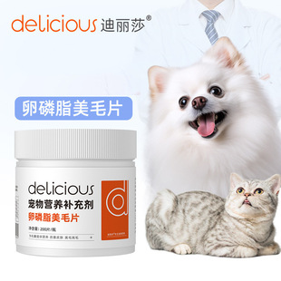 Dilisha Pet Hair Beauty Tablets for Cats and Dogs Hair Beauty and Brightening Nutritional Health Products Lecithin Hair Beauty Tablets Wholesale