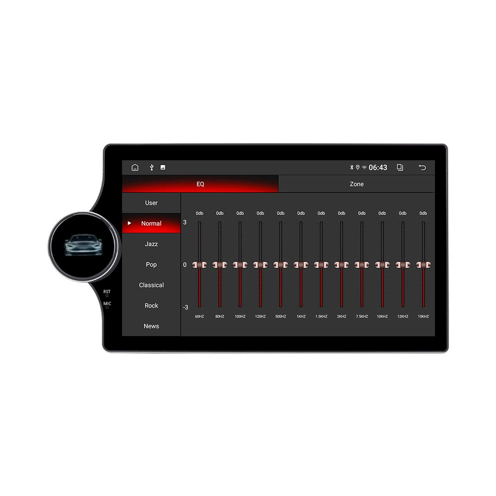 Хит продаж 10-дюймовый левый большой диск с одной ручкой 4G беспроводной Carplay умный Bluetooth навигация для автомобиля все-в-одном