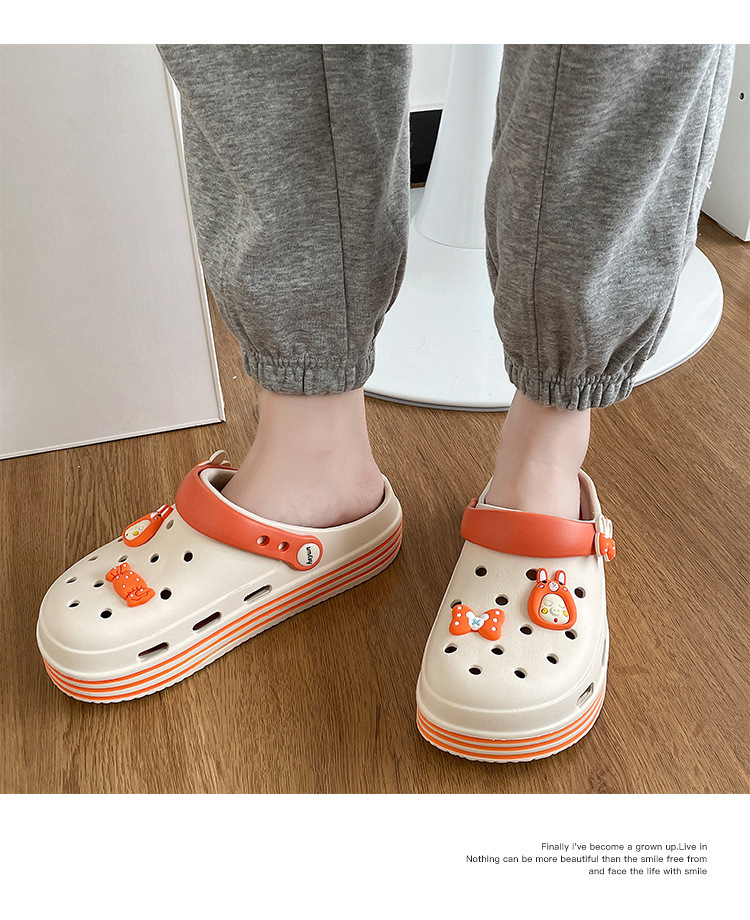 Sandali da donna Party Tessuto Cinturini regolabili in gomma Impermeabili_voghion.com