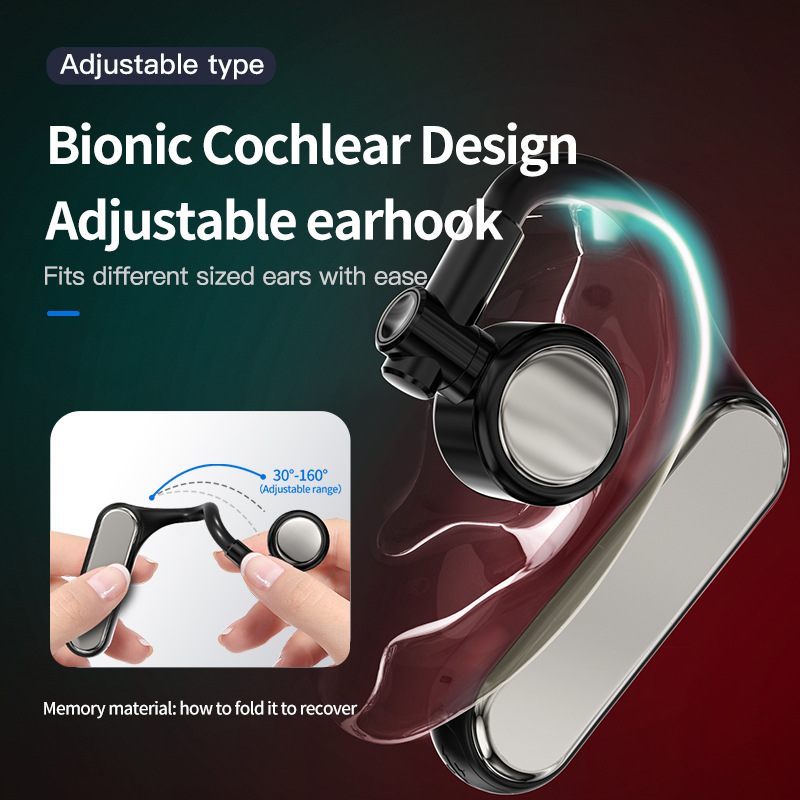 Auriculares Bluetooth individuales Z8 OWS inalámbricos para negocios M-F9 de larga duración con orejas colgantes A107 con rotación ajustable_voghion.com