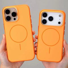适用iPhone17一体AI拍照按键手机壳苹果16promax撞色肤感磨砂磁吸