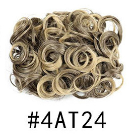 Nueva Peluca de comercio exterior de las mujeres europeas y americanas cabeza de bola de pelo rizado Cola de Caballo pelo Bud peine bolsa de pelo multicolor al por mayor opcional