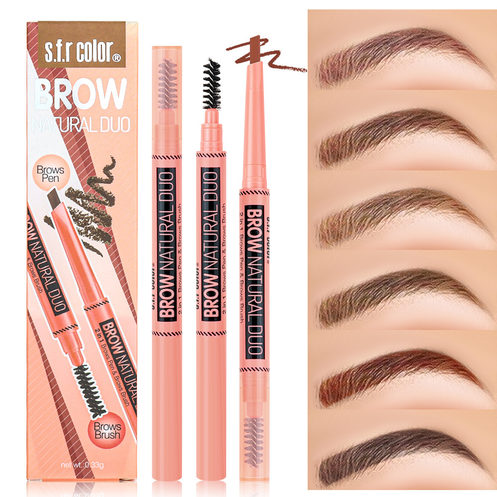 s.f.r color ceja pen impermeable duradero no es fácil de desborrar cejas salvajes principiantes naturalmente no se quita el maquillaje