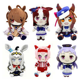 跨境新品agnes tachyon plush 赛马娘动画周边毛绒玩偶公仔