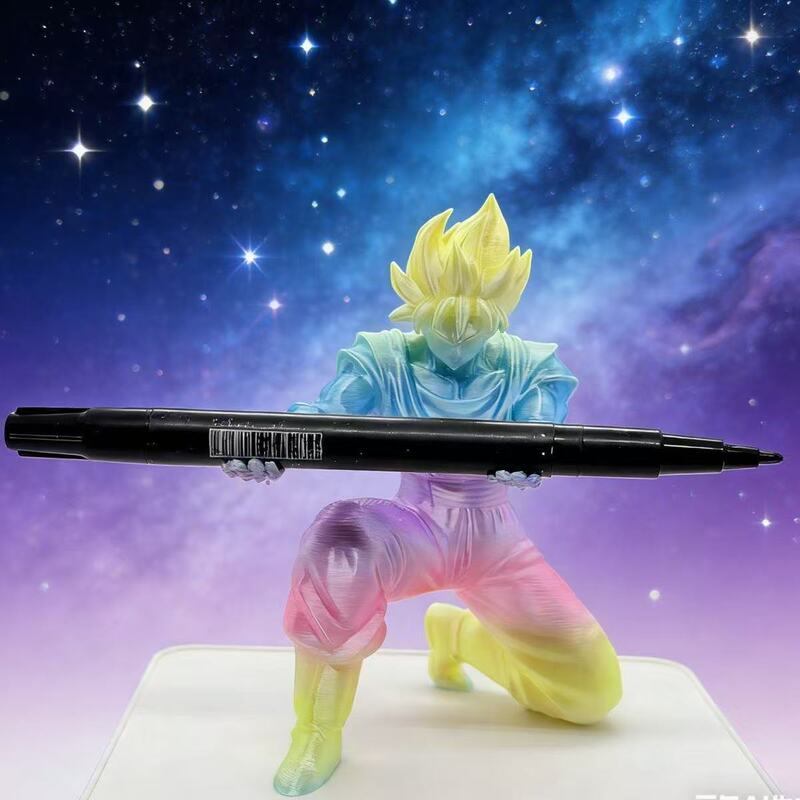 3D Printed Super Saiyan Figurine Desktop Decoration Pen Holder Creative Storage Model Trendy Toy Ornament