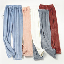 2025秋冬款仙女暖暖裤女珊瑚绒外穿宽松休闲加厚加绒家居懒人睡裤