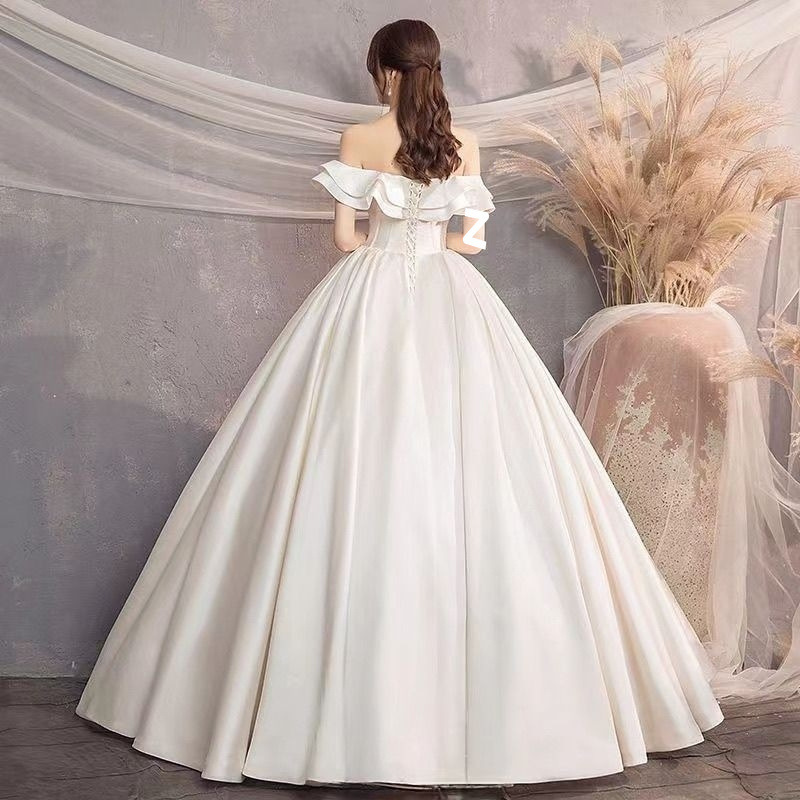 Abito da sposa in raso stile francese vestito da principessa_voghion.com