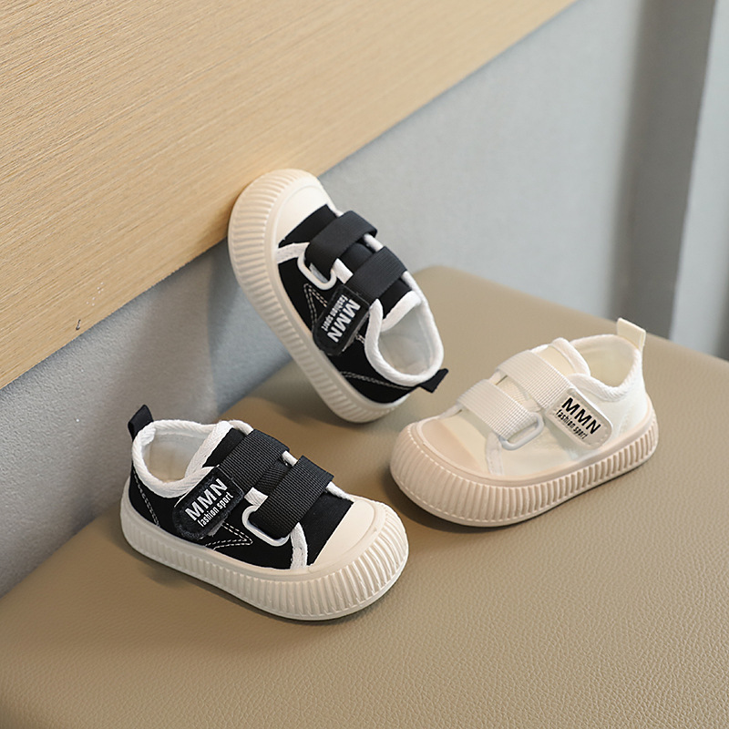 Scarpe di tela per bambini per ragazze, primavera autunno suola morbida bianca tavola versatile per bambini di piccole e medie dimensioni_voghion.com