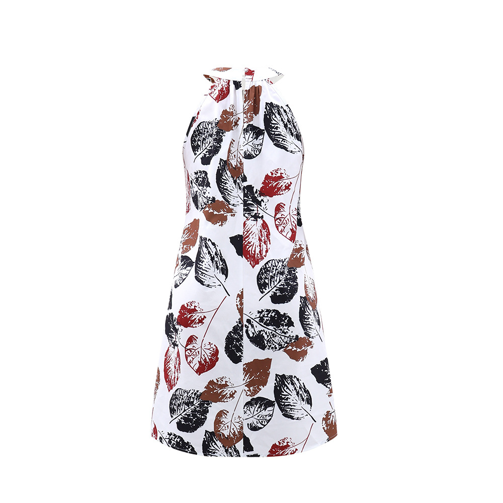 Printed Halter Summer Dress