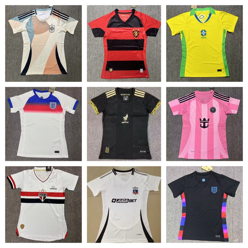 2425 Brazilian League Jersey Flamenco Sao Paulo Santos Football Jersey Women's Jersey