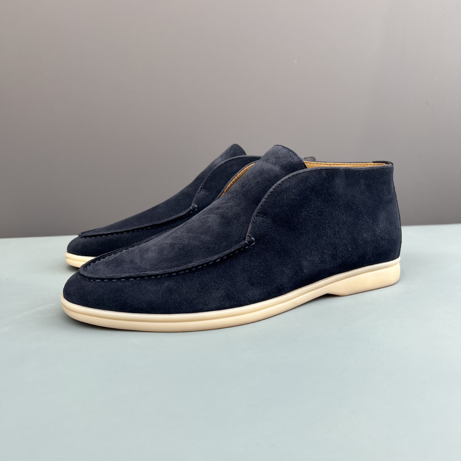 Mocasines Noyo Pianya Open Walk Zapatos casuales sin cordones de cuero genuino LP para hombre Noyo Pianya