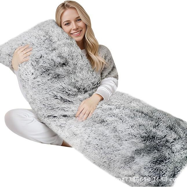 Fluffy Body Pillow with Removable Pillowcase, Suitable for Side Sleeping and Pregnancy, Large and Sturdy Pillow m