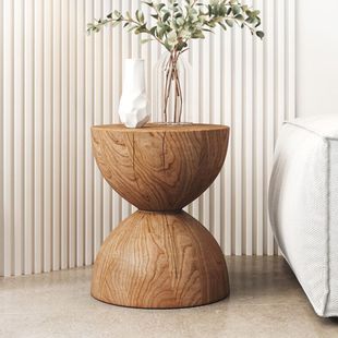 Solid Wood Pier Stool Nordic Log Pier Side Table Stump Ornaments Round Living Room Household Chair Wooden Pier