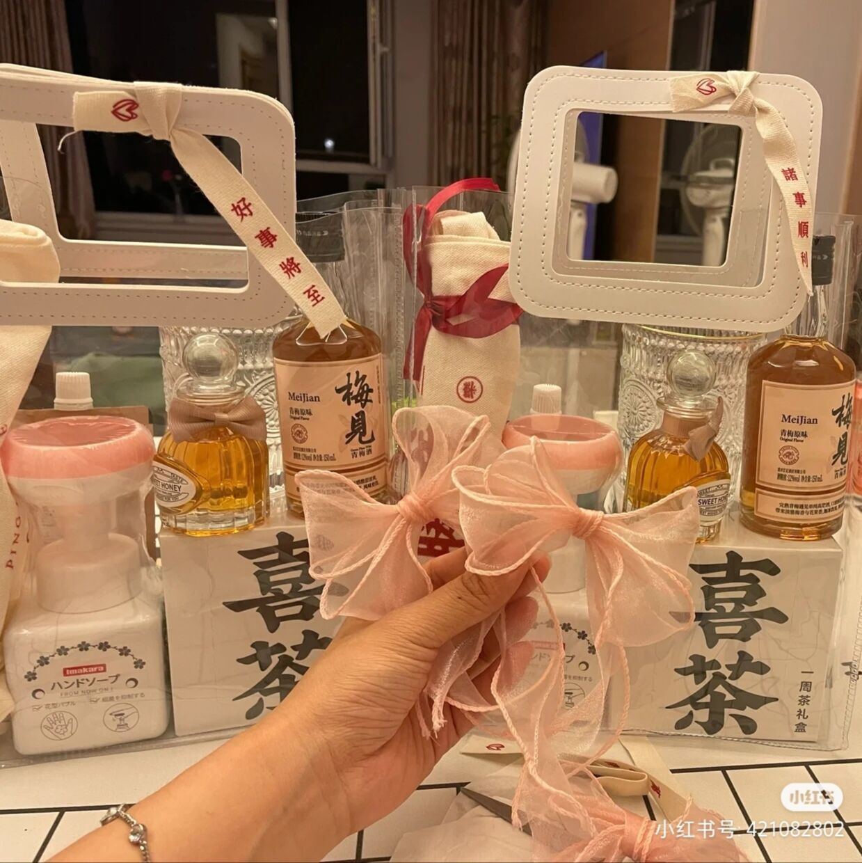 加厚喜糖盒手提袋子透明手提袋結婚禮品袋婚慶糖盒手提袋哲糖禮袋