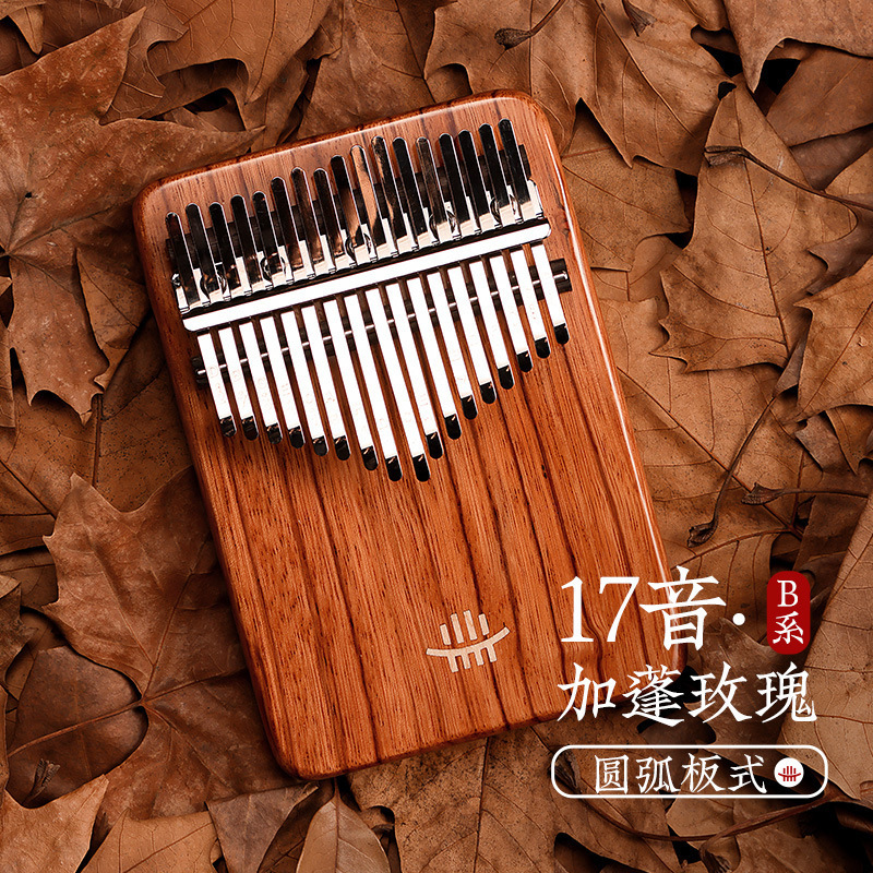【魯儒B類箱式アップグレード金】親指琴kalimba携帯17/21音底部穴開けカリンバ|undefined
