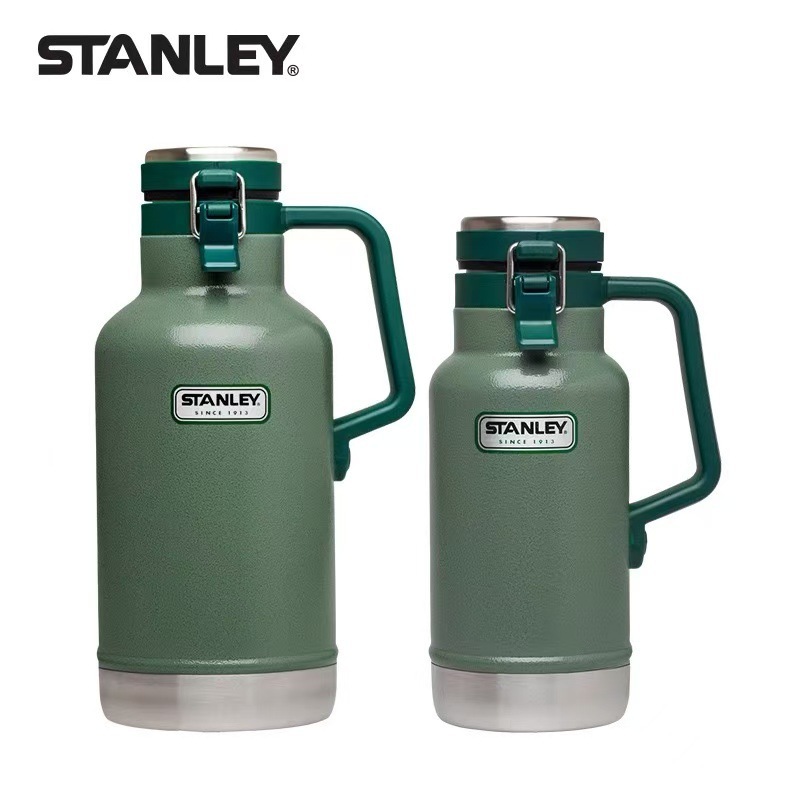 军绿史丹利Stanley不锈钢水杯双层便携咖啡杯子马克杯户外野营茶|undefined