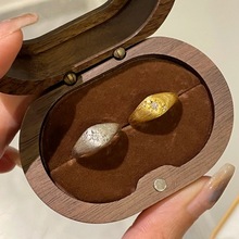 法式意大利拉丝星芒戒指女小众设计轻奢精工六芒星复古高级感指环