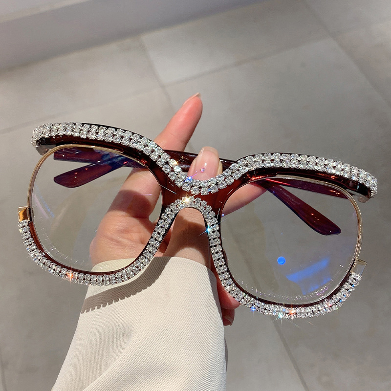 PC Lens Material Vintage Style Classic Style Geometric PC Polygon Full Frame Optical Glasses
