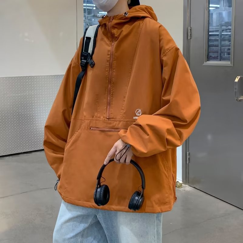 Japanese retro autumn hoody for men and women