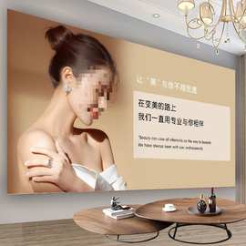 皮肤分层结构图按摩挂饰演示管理图片面部墙面护理美容院装饰画