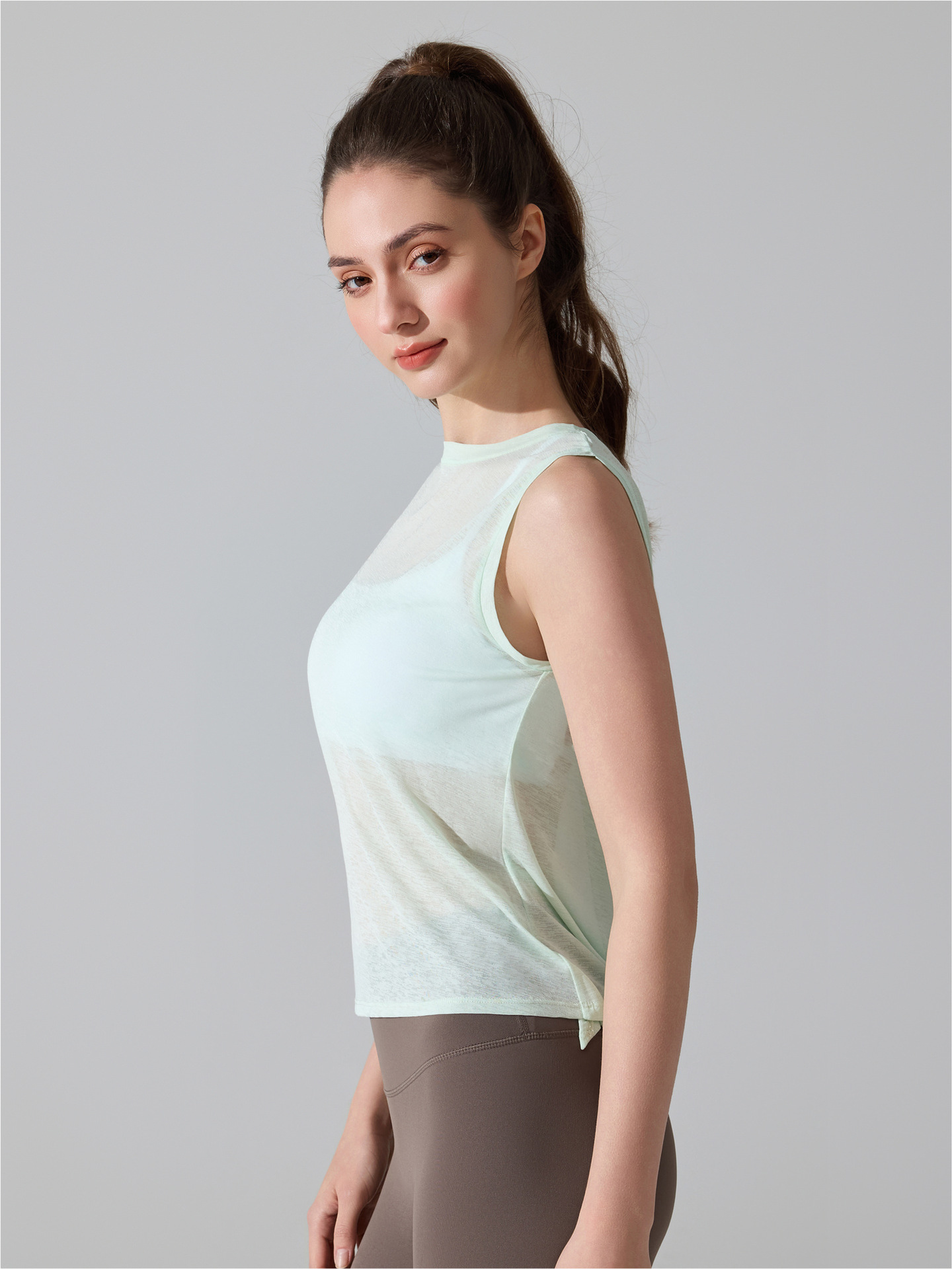 Camisa deportiva transfronteriza ligera y transpirable, chaleco de correr de Pilates, chaleco de yoga de acondicionamiento de verano para mujeres