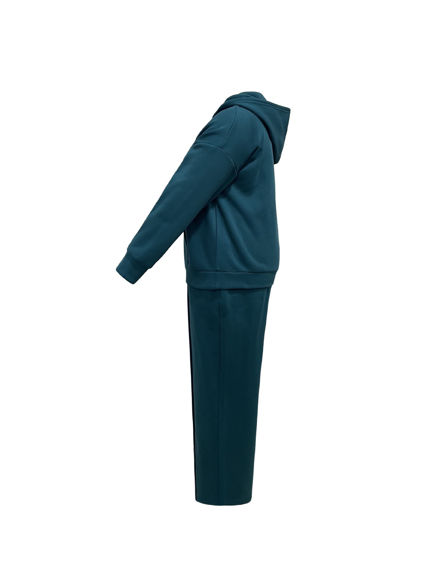 Women's Autumn Winter Hooded Sweatshirt And Straight Leg Pants Set Plus Size Clothing Popular_ecoleips.com