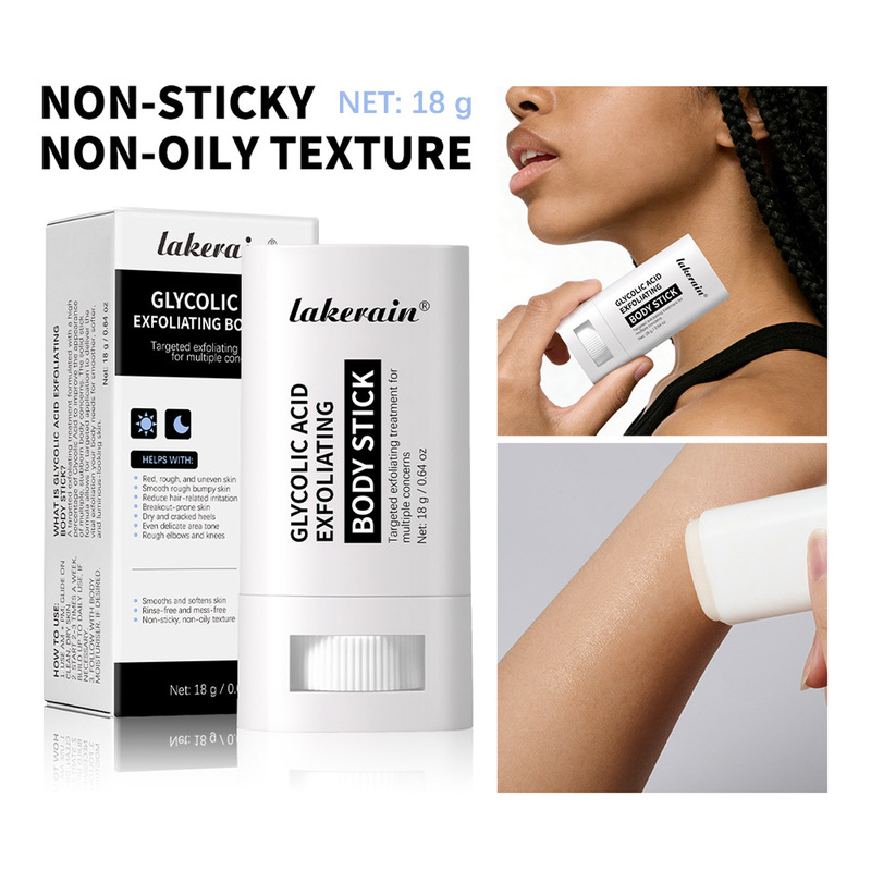 Cross-Border Lakerain Exfoliating Body Stick Moisturizing Gentle Cleansing Skin Solid Body Cream Foreign Trade Wholesale Cross-Border Lakerain Exfoliating Body Stick Moisturizing Gentle Cleansing Skin Solid Body Cream Foreign Trade Wholesale