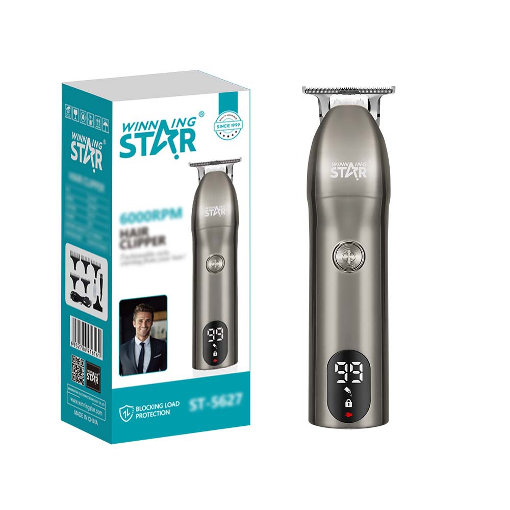 Estrella ganadora transfronteriza nueva cortadora de cabello eléctrica USB de dos cargas hogar portátil tijeras de peluquero al por mayor