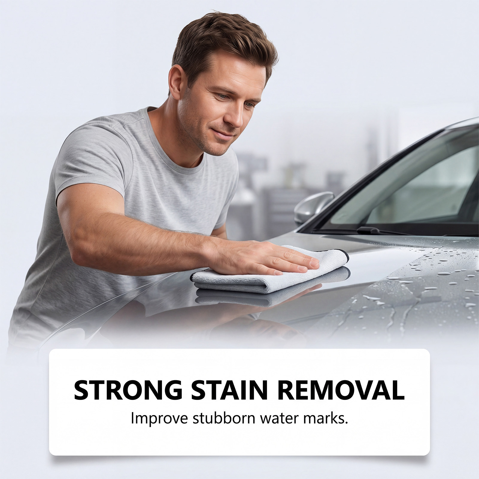 Car Water Stain Cleaner, Convenient Cleaning for Car Windows and Windshields, Daily Shine Maintenance