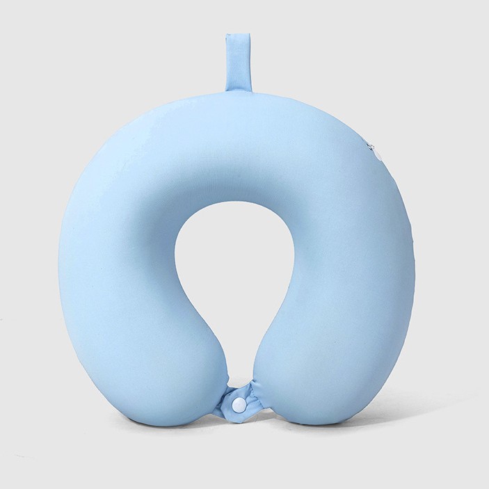 Verano helado sensación fría protección de cuello almohada en forma de U portátil almacenable memoria almohada de cuello de algodón almohada de avión almohada al por mayor existencias