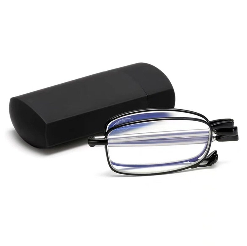 Small and Light Telescopic Leg Folding Anti-Blue Light Presbyoscopic Glasses Portable Leather Small Bag Keychain Glasses Small and Light Telescopic Leg Folding Anti-Blue Light Presbyoscopic Glasses Portable Leather Small Bag Keychain Glasses