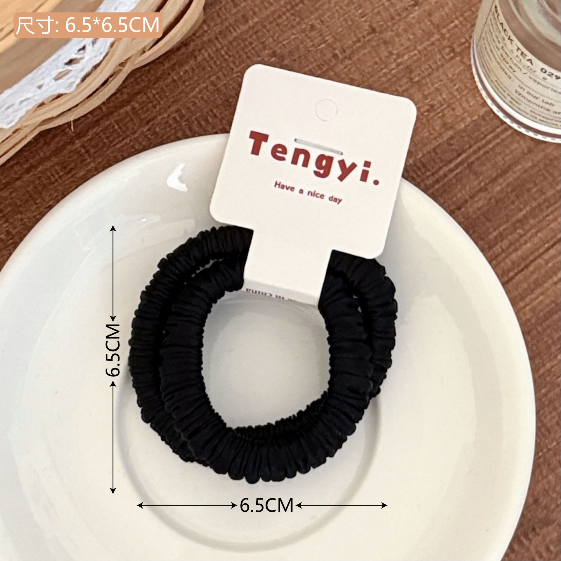 Nuevo punto ondulado anillo de pelo intestino delgado adornamiento de cabello de alta elasticidad duradera cuerda de cabello de correa de cabello para chicas al por mayor