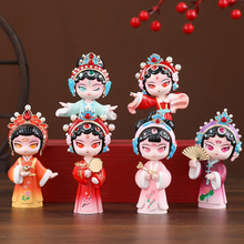 新中式古风国潮系列戏影流光摆件京剧脸谱桌面装饰品创意礼品批发
